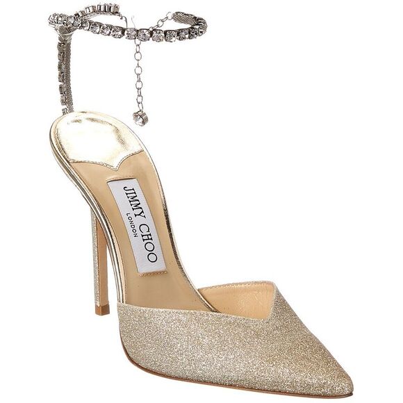 Jimmy Choo Shoes - Jimmy Choo Saeda 100 Glitter Pump